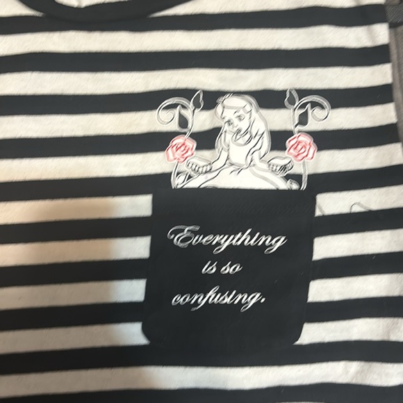 Gothic Alice in Wonderland Tie Knot Top - Picture 2 of 3